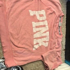 Pink sweater with detailing